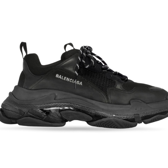 Balenciaga Wmns Triple S Black - Picture 1 of 5